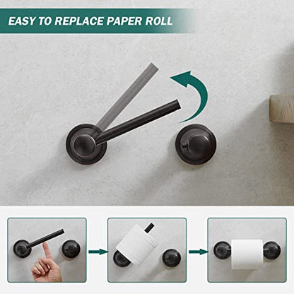 Hoimpro Wall Mounted Rustproof Toilet Tissue Paper Holder Bathroom Accessories Toilet roll Paper Hanger, Oil Rubbed Bronze - color: Oil Rubbed Bronze