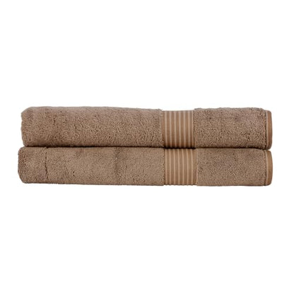 Christy Supreme Hygro 2 Piece Bath Sheet Set |100% Supima Cotton | Mocha Brown - color: Mocha, size: 2 Bath Sheet Set