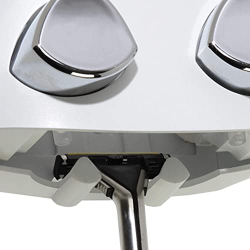 Better Living Products 76234-1 Duo 2-Chamber Dispenser, Satin Silver (Pack of 6) - color: Satin Silver, size: 2-Chamber (Pack of 6)