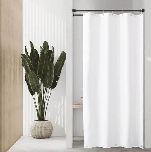 Felisa Stall Fabric Shower Curtain Liner with 3 Magnets,36W x 74L, Waterproof & Hotel Quality Shower Stall Curtain for Bathroom,Soft Cloth,Small Narrow Size Shower Curtain,White - size: 36"W x 74"L (Pack of 1)