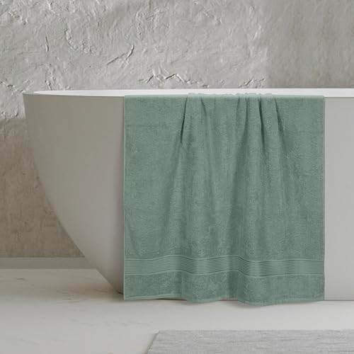 Belizzi Home Cotton 2 Pack Oversized Bath Sheet 35x70, Large Bath Sheet, Ultra Soft, Absorbent, Compact, Eco-Friendly, Recyclable, Quick Drying and Lightweight Towel - Jade - color: Jade, size: 2 Pack Bath Sheet