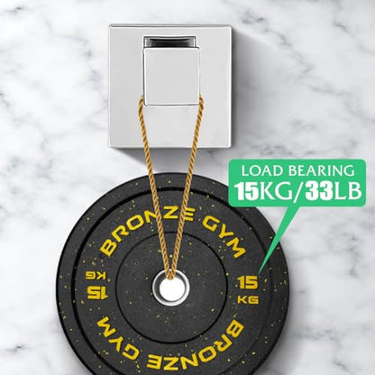 Heavy Duty Stainless Steel Towel Hooks, Wall Mounted Square Robe Hooks for Bathroom, Kitchen, Bedroom, Hotel Chrome Polished 2 Pack - color: Chrome Polished