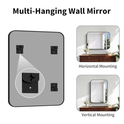 Koonmi Bathroom Wall Mirror,24x36 Inch Large Vanity Mirror for Over Sink - size: 36"L x 24"W