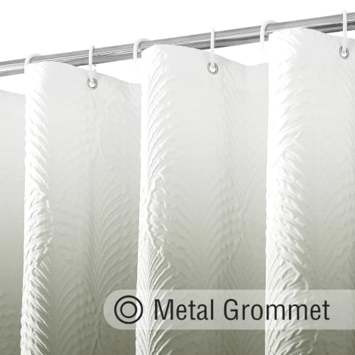 72x84 Extra Long Shower Curtain, Ombre Sage Green 3D Embossed Half Bath Curtain - color: Ombresagegreen, size: 72"W x 84"L (Pack of 1)