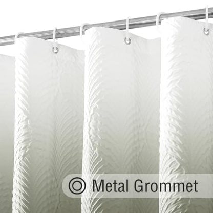 72x84 Extra Long Shower Curtain, Ombre Sage Green 3D Embossed Half Bath Curtain - color: Ombresagegreen, size: 72"W x 84"L (Pack of 1)