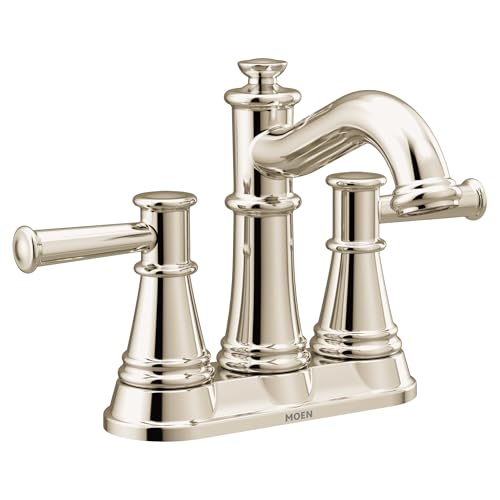 Moen 6401NL Belfield Two-Handle Centerset Bathroom Faucet, Polished Nickel