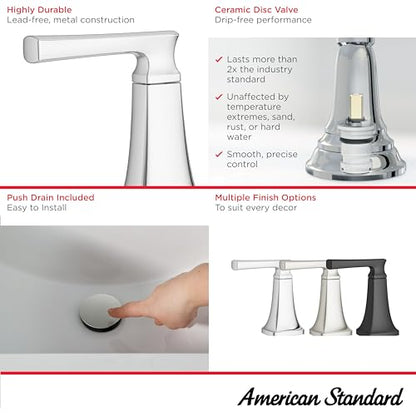 American Standard 7426201.002 Belmeade Two-Handle 4-Inch Centerset Bathroom Faucet, 1.2 GPM, Chrome - color: Chrome