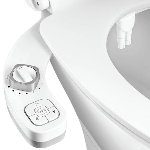 Hot and Cold Bidet Attachment for Toilet, Warm Water Bidet | Dual Nozzle, Self-Cleaning, Adjustable Water Pressure, Feminine & Rear Wash, Ultra-Slim Design, Easy Installation