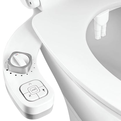 Hot and Cold Bidet Attachment for Toilet, Warm Water Bidet | Dual Nozzle, Self-Cleaning, Adjustable Water Pressure, Feminine & Rear Wash, Ultra-Slim Design, Easy Installation