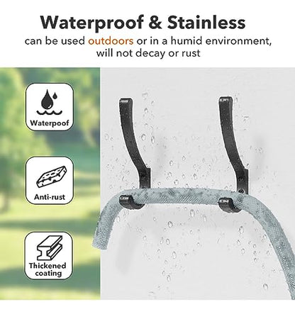 saffruff Wall Mount Coat Hooks, Heavy Duty Metal Hooks for Hanging Clothes, Backpack, Bag,Towel & Jacket, Strong 30 lbs Hold Closet Hanger, Black 4 Pack - size: 4 Pack