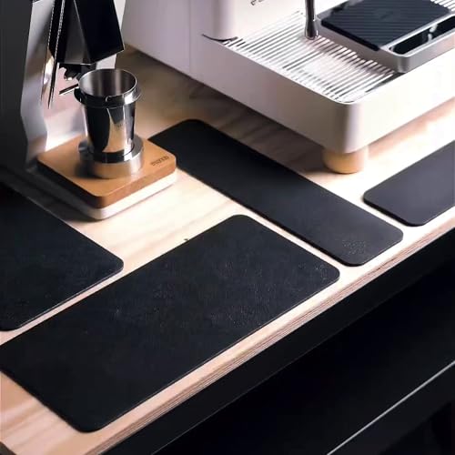 Ternal DripGuards Absorbent Counter Mat 2-Pack | Waterproof, Quick-Dry Coffee Bar Mat for Kitchen, Sink & Drink Station | Non-Slip, Spill-Proof Protector for Water, Oil & Syrup [5.5" x 12"] - size: 5.5x12in-Regular