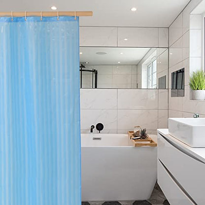 Small Mini Shower Curtain or Liner Fabric 31x71 Inch,Washable IPx4 Waterproof Hotel Quality,Shower Curtains with Hooks and Grommets,Stall Shower Liner/Blue … - color: Blue, size: 31"W x 71"L (Pack of 1)