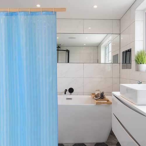 Small Mini Shower Curtain or Liner Fabric 31x71 Inch,Washable IPx4 Waterproof Hotel Quality,Shower Curtains with Hooks and Grommets,Stall Shower Liner/Blue … - color: Blue, size: 31"W x 71"L (Pack of 1)