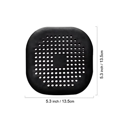 4 Pieces Shower Drain Hair Catcher Bathtub Stopper Home Drain Protectors Drain Cover with Sucker Water Trap Sink Cover for Bathroom Bathtub and Kitchen (Black) - color: 4 Pcs Black