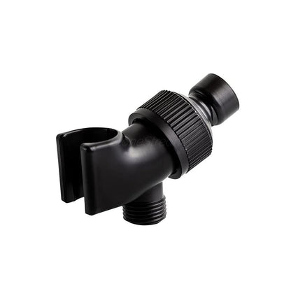 Original StoneStream Adjustable Wall Shower Adapter and Holder for Handheld Showerheads - Matte Black - color: Black