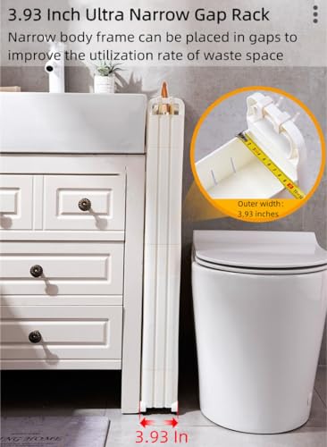 Slim Storage Car Durable Slim Storage Cabinet with Wheels Narrow Shelf Rack for Kitchen,Bathroom,Study,Office,Etc (3 Tier) - size: 3 Tier