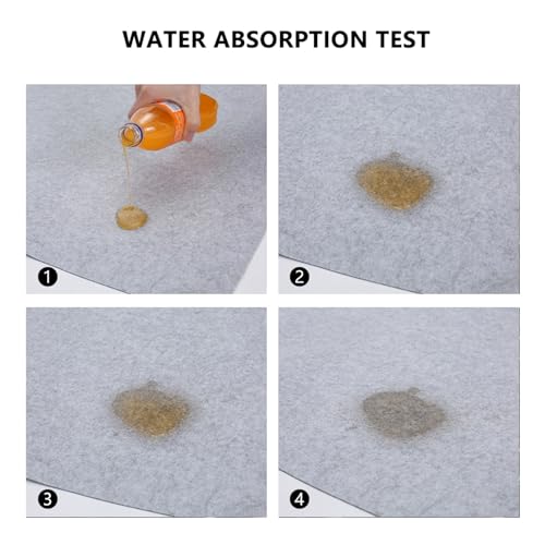 Under The Sink Mat,Cabinet Mat – Absorbent/Waterproof – Protects Cabinets, Premium Shelf Liner, Contains Liquids,Washable (24" W x 35" L) Light Gray - size: 24"W x 35"L