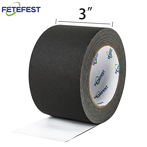 Gaffers Tape 3 inch Black, 30 Yards Heavy Duty, Professional Grade Large Gaffer Tape, Non-Reflective No Residue Hand Tear Self-Adhesive (3" Black 1 Roll) - color: 3" Black (1 Roll)