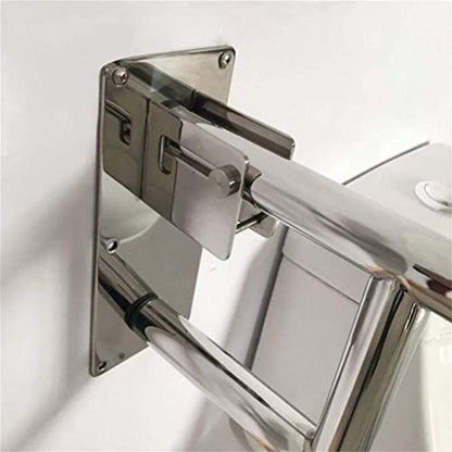 Grab Bars Handle Safety Support Hand Rails Grab Bar Stainless Steel U Type Foldable Handrail Rust Proof Polished Handle No-Slip Barrier-Free Bathroom Handrail Safety Handrail Toilet Rails for Elderly