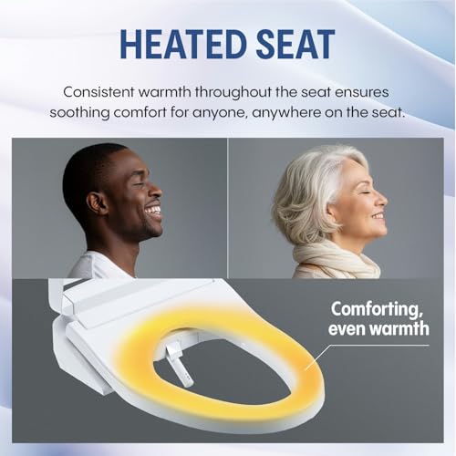 TOTO® WASHLET® S5 Electronic Bidet Toilet Seat with Instantaneous Water Heating, PREMIST and EWATER+ Wand Cleaning, Elongated, Cotton White - SW3446#01 - color: Cotton White, size: Elongated