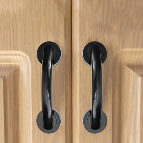 Suction Cup Grab .05 X 2.36 X 2.16 in Punch-Free Door Handle for Bathroom Shower Glass Door Window Kitchen Home Hotel Office Support