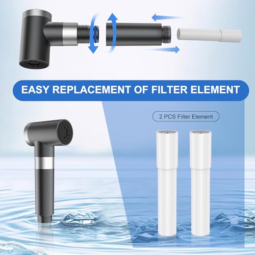 FEELSO Replacement Filters for FEELSO Handheld Toilet Bidet Sprayer(2 Pack) removes chlorine, heavy metals (lead, mercury, nickel, chromium), and bacteria, and microbial particles