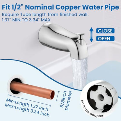 Airuida 8 Inch Shower Faucet Set,Bathtub Faucet Kit,8 Inch-Chrome Polish | Shower Tub Faucet Set,Male Threads Rough-In Valve,Square Head Shower System - color: Chrome, size: 8 Inch