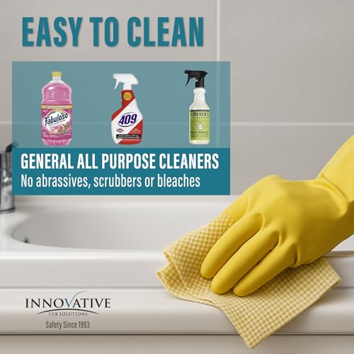 Tub Guard Anti Slip Bath Tub Grip - Clear Non Slip Coating for Showers, 2 oz - color: Clear, size: 2 Ounces