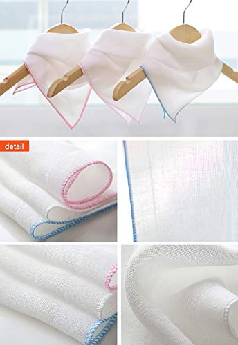 Angel-In-Moms [15 Packs] Natural Cotton 100% Soft Muslin Gauze Handkerchief, Face Washcloths, Makeup Remover Thin Towels, Wide Size 14 inch x 14 inch, Reusable Napkins Hankies Bath Towel (Mint) - color: Mint