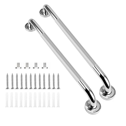 supregear Grab Bars for Bathtubs and Showers (2-Pack), Anti-Slip Stainless Steel Bathroom Safety Handle, Heavy Duty Grip Bars for Handicap Elderly Senior, 24 in - size: 24 Inch