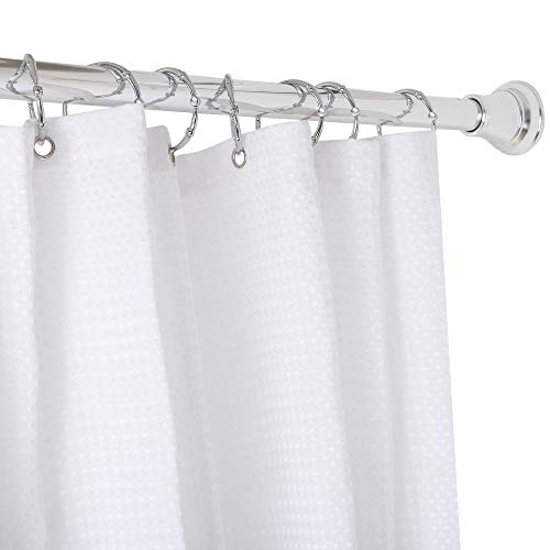 Rust-Proof Zinc Shower Curtain Hooks with Clasp Closure, Shower Hooks Hangers for Bathroom, Kitchen Utensils, Curtains, Clothing, Towels etc - Set of 12, Chrome - color: Chrome