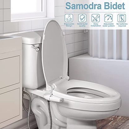 Non Electric Bidet Attachment for Toilet Seat Adjustable Water Pressure Nozzle Bidet Sprayer BBCBBZ