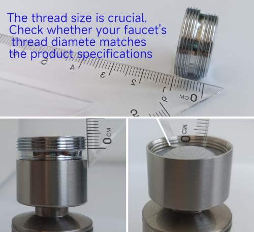 Brushed Nickel Rotate Sink Faucet Aerator.kitchen,bathroom faucet nozzle aerator,faucet extender, 360 degree swivel dual flow sprayer for sink tap head. - color: Brushed Nickel