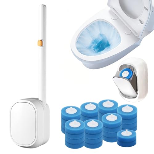 Disposable Toilet Bowl Cleaner Wand, 2026 New Disposable Toilet Brush and Holder Set with 30PCS Refills, Cleaning Brush Scrubber Kit for Bathroom, Toilet Cleaning System for Cleaning(30 PCS) - color: 30 Pcs