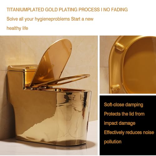 Soft Close Toilet Seat,Quick Release for Easy Cleaning,Top Fixing,Adjustable Hinges,Anti-Slip Universal Seats Cover for Bathroom