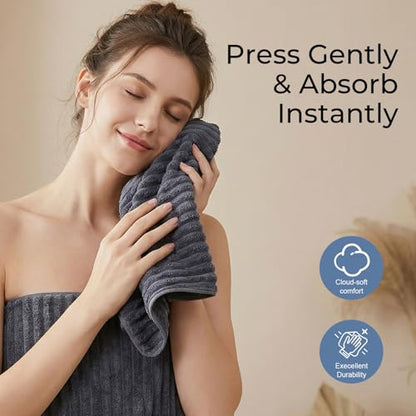 ZVH Hand Towels for Bathroom 6pcs,Quick Dry Microfiber,Super Soft | 14X29.5inch,Hand Towels With Hanging Loops for Spa,Kitchen,Hotel (Brick red+Dark grey+Brown, Set of 6) - color: Brick Red+dark Grey+brown