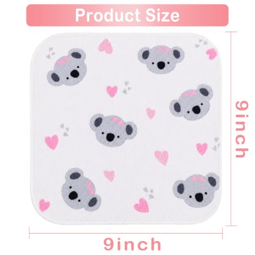 Baby Washcloths, 24Pack Baby Wash Cloths Extra Soft & Ultra Absorbent, Baby Towels and Washcloths Face Towels for Unisex Boys Girls Body, Washclothes Gentle on Sensitive Skin, 9x9 Koala - color: Koala