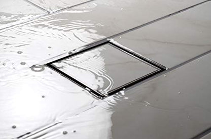 Designline 6 in. x 6 in. Square Drain Tile-in Grate (Pack of 3) - size: 6" x 6" (Pack of 3), style: Tile-In