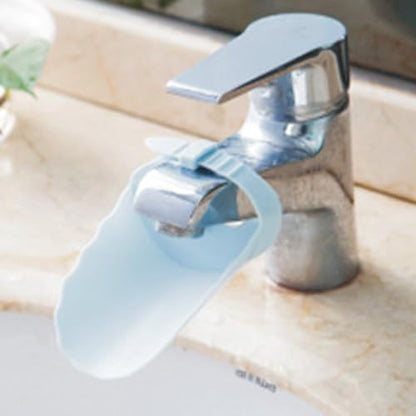 Faucet Extender for Kitchen Sink and Bathtub, Universal PP Kids Hand Wash Faucet Extension Easy Install Toddler Bathroom Accessory (Blue) - color: Blue
