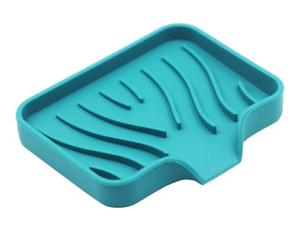 2 Pack Silicone Soap Dish, Self Draining Bar Soap Holder, Sponge Holder, for Shower,Bathroom,Kitchen Sink Organizer (Green) - color: 2 Pack Green Silicone Soap Dish
