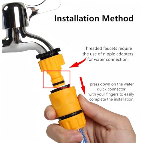 1/2inch Universal Hose quick Connector accessory Set, High-pressure car wash gun, washing machine faucet connector, garden irrigation tool hose quick-connect 9 pieces set.