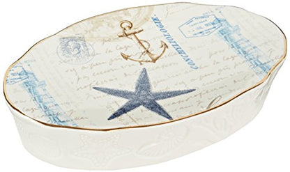 Avanti Linens - Soap Dish, Countertop Accessories, Nautical Insipired Home Decor (Antigua Collection) - size: Soap Dish