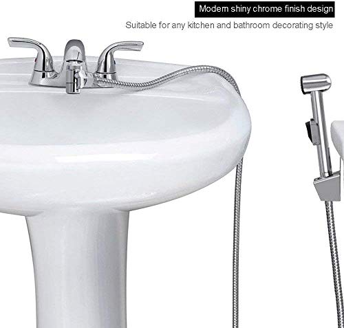 DV09 Kitchen and Bathroom Sink Faucet Diverter Valve with Aerator and Male Threaded Adapter for 1/2" Hose Attachment for Water Diversion Brass