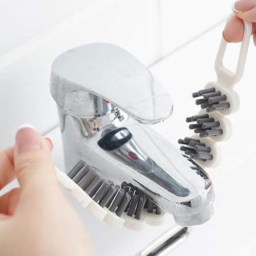 Uonlytech Bendable Cleaning Brush 10.39In Flexible Crevice Tool with Soft Bristles for Narrow Gaps Corners and Small Details Household Car Use 2-Pack