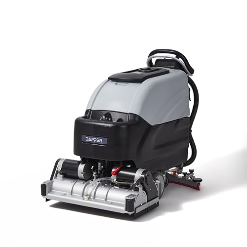 Battery-Powered Sweep & Scrub Commercial Floor Cleaning Machine, 25.5" Cleaning Path, 35" Squeegee, 14.5/17 Gal Tanks, Self-Propelled, 4-Hour Runtime, 2-Year Warranty