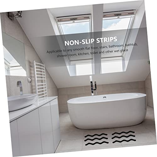 Holibanna 25PCS PEVA Anti-Slip Stickers for Bathtub and Stairs Waterproof Non-Slipping Floor Tape for Bathroom Safety and Slip Prevention Random Color