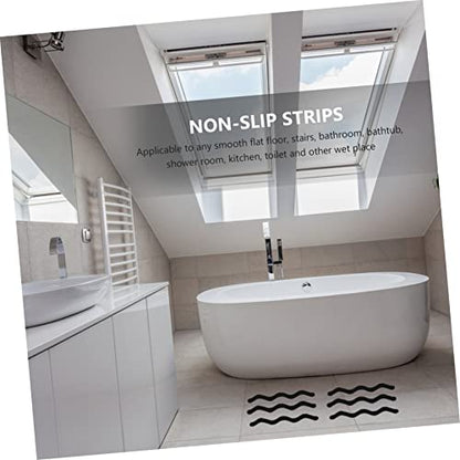 Holibanna 25PCS PEVA Anti-Slip Stickers for Bathtub and Stairs Waterproof Non-Slipping Floor Tape for Bathroom Safety and Slip Prevention Random Color