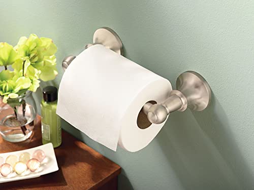 Moen Vale Chrome Double Post Pivoting Toilet Paper Holder, Wall Mounted Toilet Tissue Holder DN4408CH