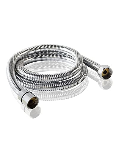 PHASAT Shower Hose,47 Inches or 3.9 Ft Handheld Shower Head Hose Replacement,Chrome,A3107C-1.2 - color: Chrome, size: 47 Inches