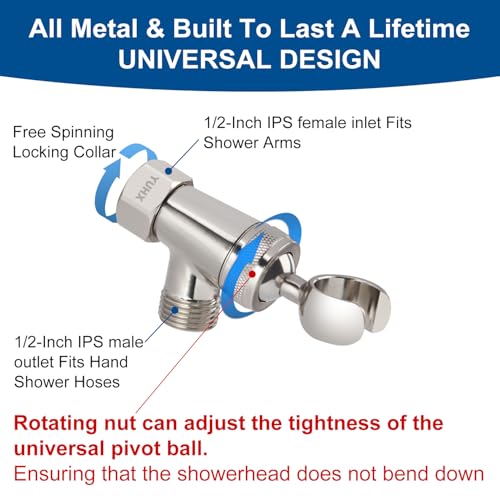 Shower Head with Handheld - All Metal Holder and Long Hose, High Pressure | Showerhead Sprayer Built-in Power Wash to Clean Tub, Tile & Pets, Multi Mode Adjustment, Brushed Nickel 2.5 GPM - color: Brushed Nickel